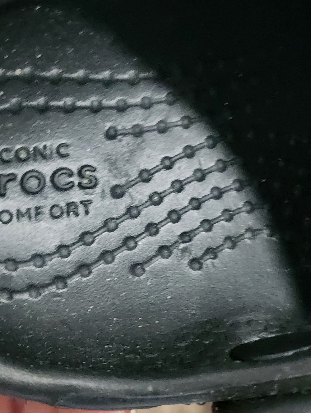 Crocs Classic Baby Infant Size C4 Black Comfort Easy Slip On Summer Shoe - Picture 7 of 7